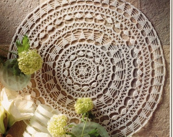 Prairie Clover Doily Pattern - Vintage Crochet Patterns - Instant Download - PDF Pattern - Written Instructions and Diagram