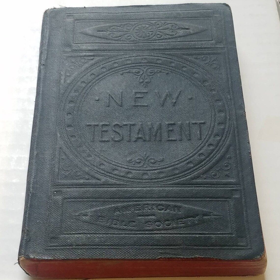 1891 Pocket Sized New Testament American Bible Society Etsy