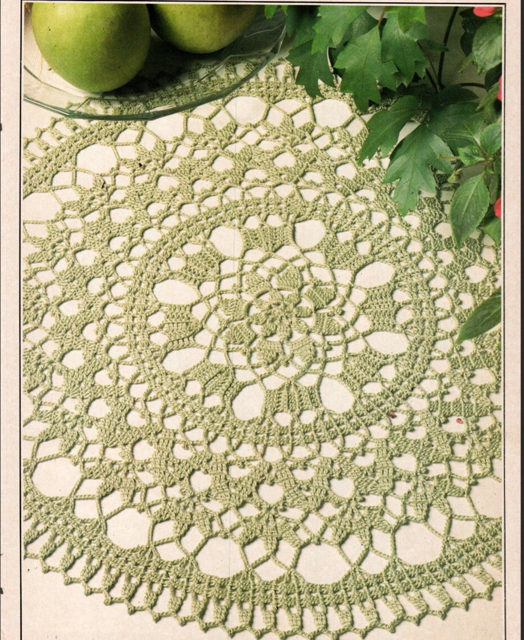 Bruges Lace Mat Doily Pattern Vintage Crochet Patterns Instant Download ...
