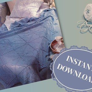 Dreamscape Crochet Bed Cover ~ Vintage Pattern ~ Coverlet ~ Bedspread ~ Instant Download ~ PDF Pattern ~ Written Instructions and Diagram