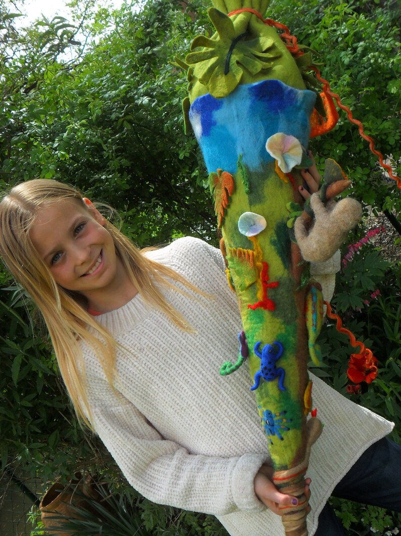 Schultüte Dschungel Faultier Affe Paradiesvogel Schlange | Etsy