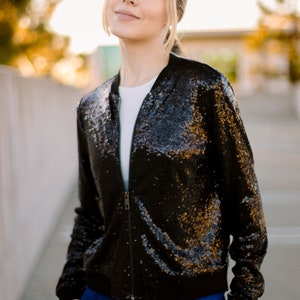 Sequin Cotton Bomber Jacket/Club Dance Party image 7