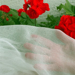 Cotton gauze, gauze fabric, cheese towels, 100% cotton, 90cm wide, sold by the meter
