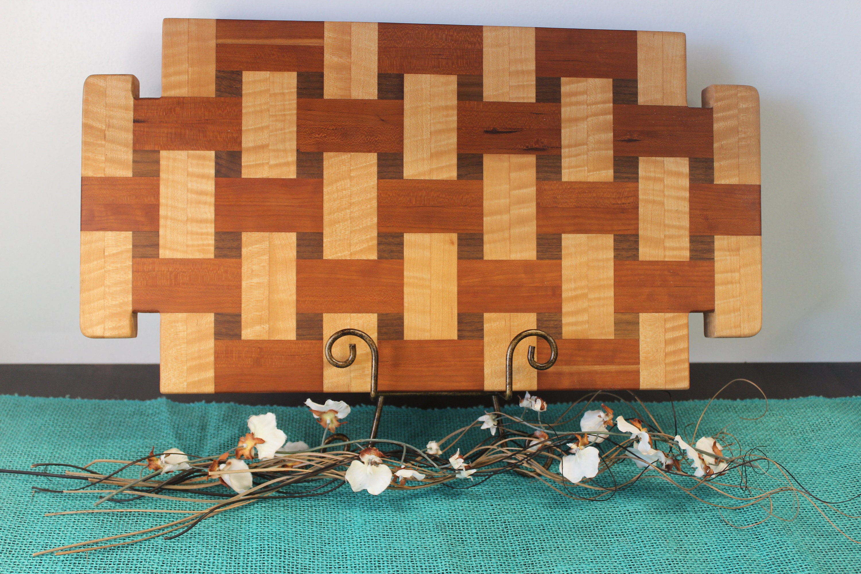 Cutting Board Basket Weave Pattern Charcuterie Board Etsy Denmark