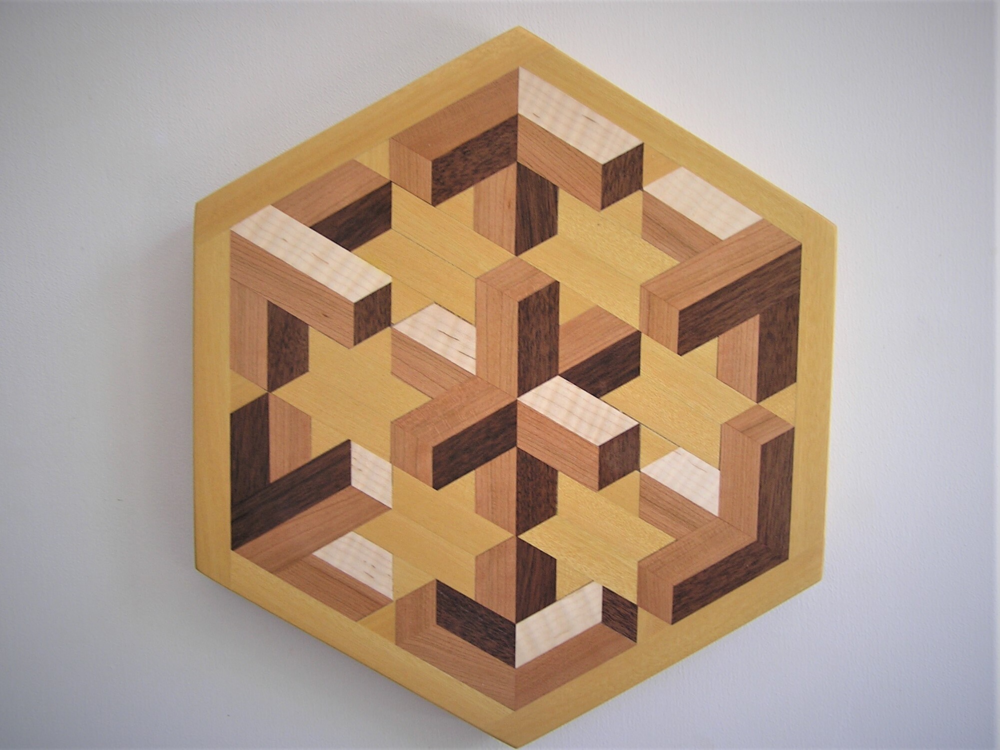 Geometric Design Wall Decor 3 Dimensional Wall Art One of a Etsy