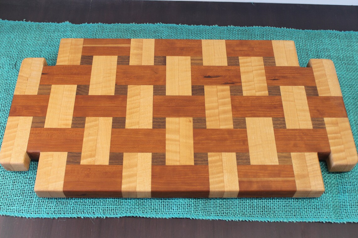 Cutting Board Basket Weave Pattern Charcuterie Board Etsy Denmark