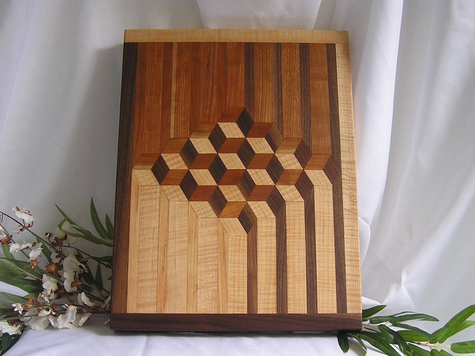 Cutting Board Charcuterie Board Geometric Pattern Etsy
