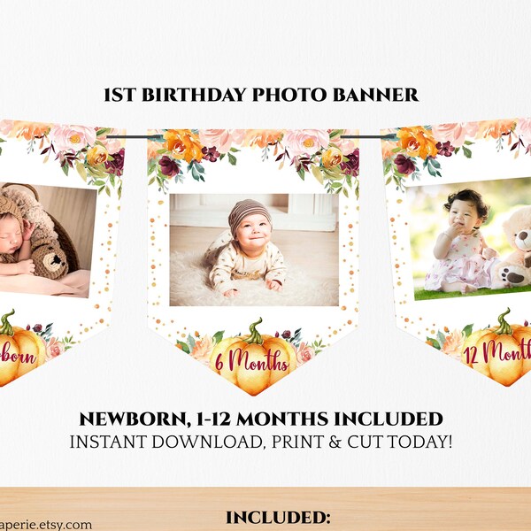 Fall Birthday Banner - Etsy