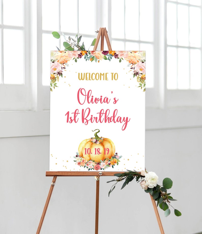 Editable 1st birthday party welcome sign template printable - Etsy Italia