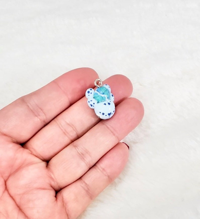 Skipper -polymer clay charms keychain stitch marker turtle