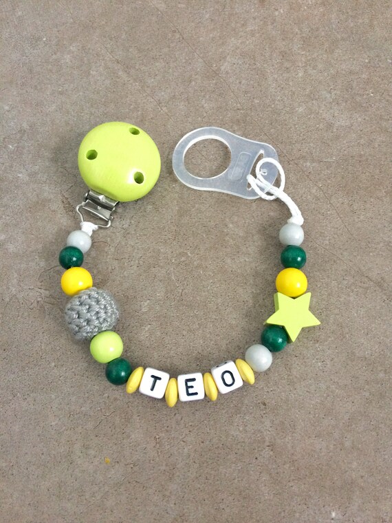 Schnuller necklace with names