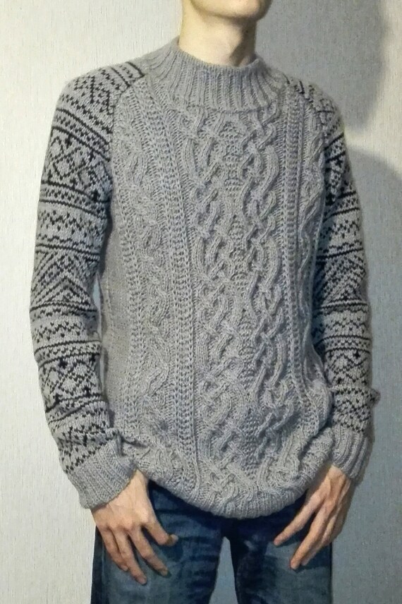 handmade woolen sweater design for man