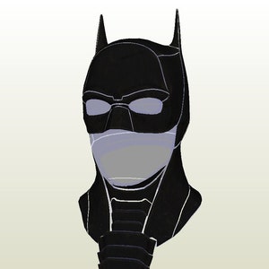 VENGEANCE Bat Cowl & Collar Templates Pepakura Patterns