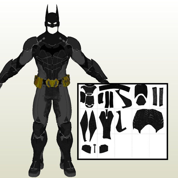 SS.KTJL Bat cosplay pepakura templates patterns