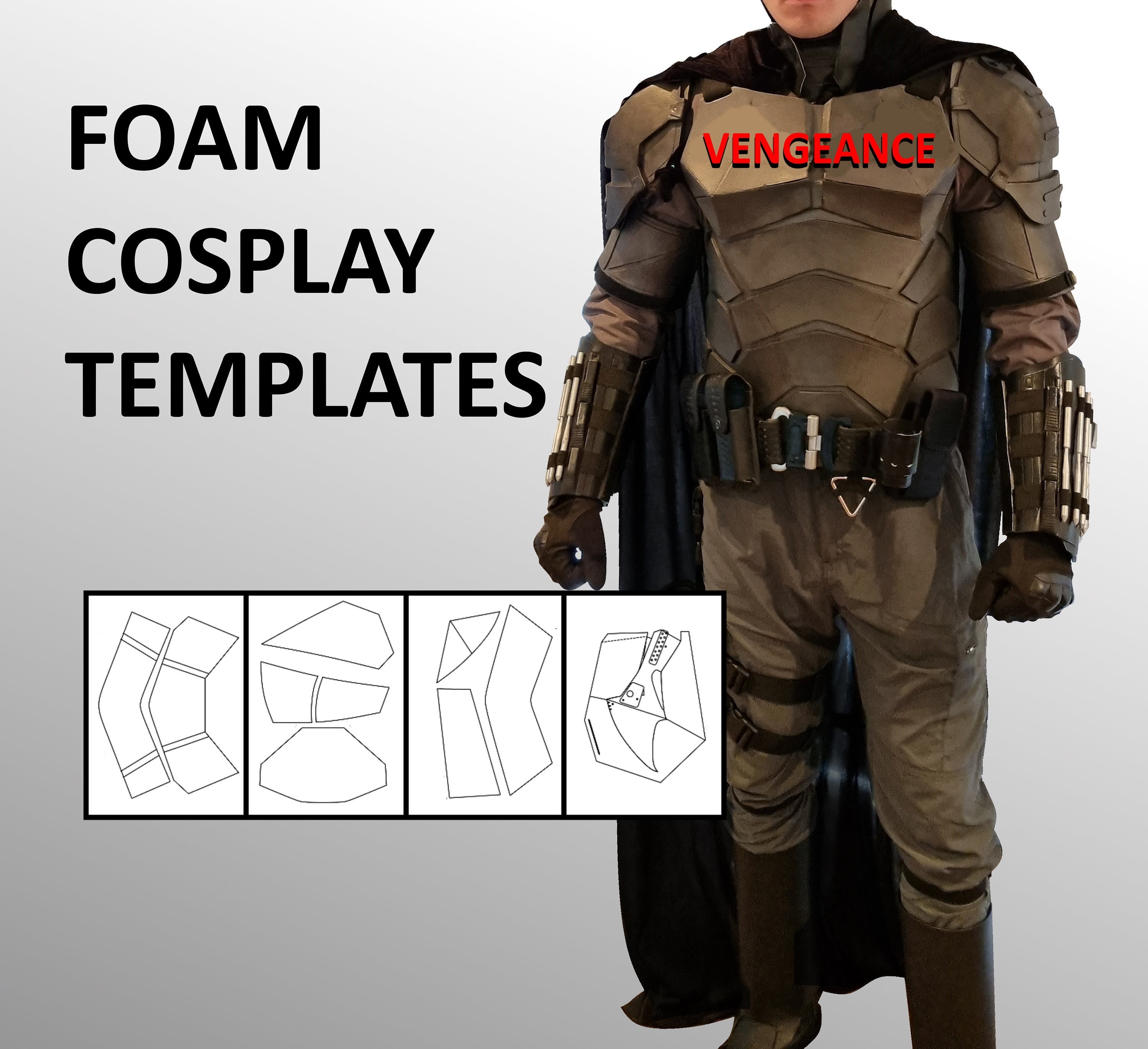 Vengeance Bat 2022 Cosplay Templates FOAM - Etsy