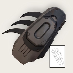 Vengeance Bat Arkham Gauntlet Foam Templates / Pattern DIY