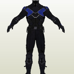 Bat Sidekick Blue Bird Knight Pepakura Cosplay Foam Templates - Etsy