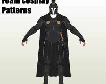 Agamemnon 0DYSSEY Harnas Cosplay Pepakura patronen schuim sjabloon DIY