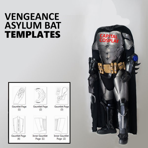 Vengeance Asylum Bat cosplay templates FOAM