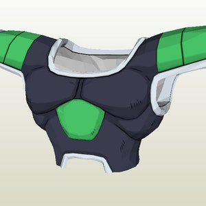 Saiyan Broly Armor - Cosplay Pepakura schuim sjabloon