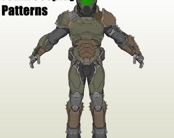D00M cosplay Pepakura foam templates patterns