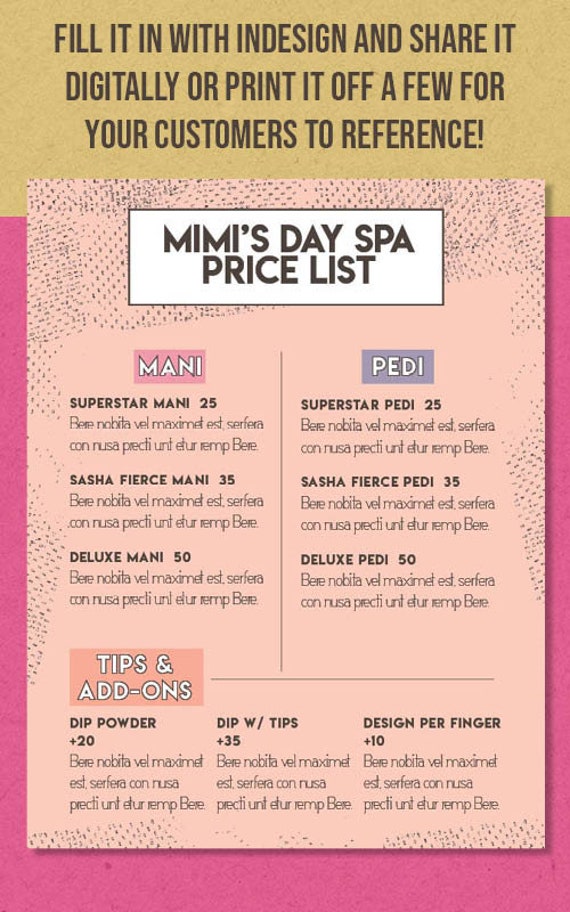 Nail Salon Price List Google Search Nail Salon Prices