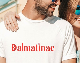Camiseta unissex Dalmatinac Croácia, Hrvatska