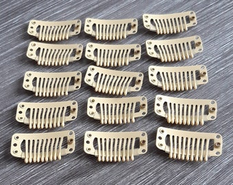 Hair Extension clips for making clips in hair Extension, haar verlängerung clips blond color