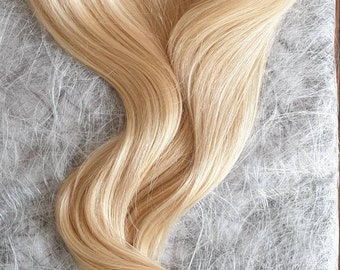 Blond #613 remy human hair  extension with invisible wire no clips in extension, hair piece, ponytail extension, 100g bundle, customizable