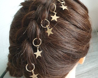 Decorative hair accessories, jewelry, hair styling star