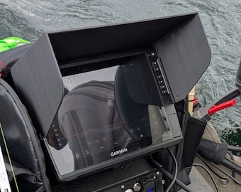 Garmin Echomap Ultra 106sv Sunshade: Slide-On design grips sides of screen