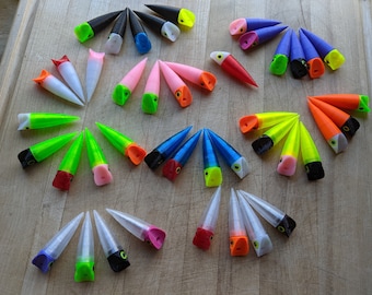 Firefly Plugs - Unrigged - 2-inch fishing plugs (unpainted)