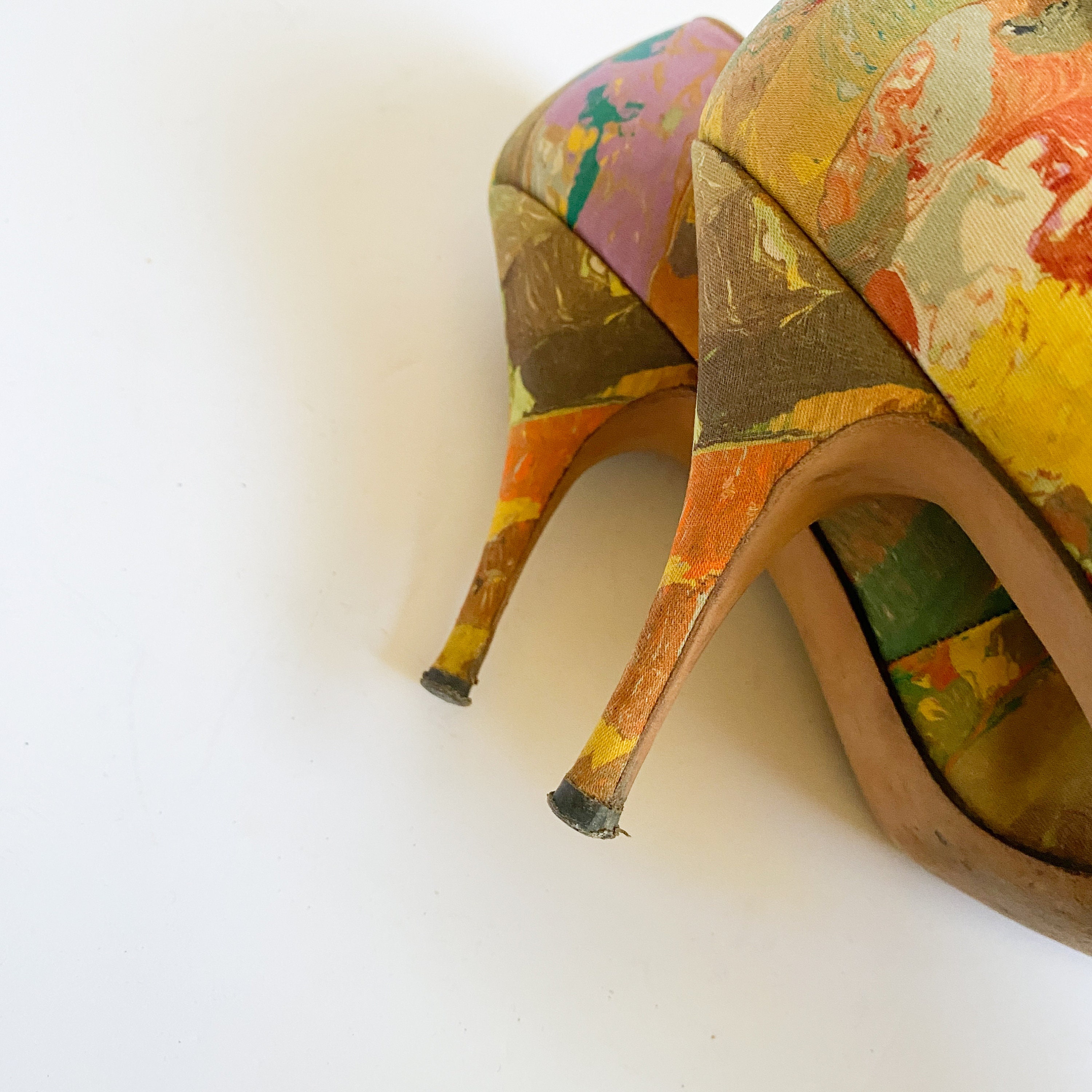 Vintage 1960s I. Miller Abstract Marbled Stiletto Heels Pumps - Etsy