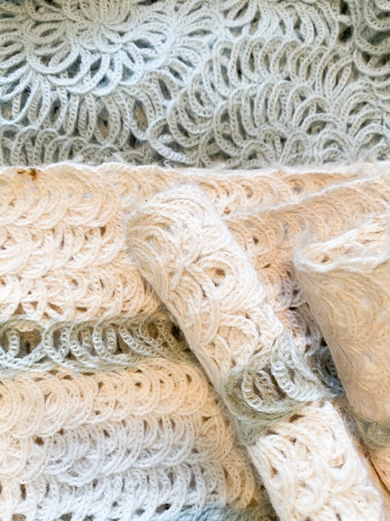 Vintage 1960s 1970s Exceptional Handmade Wool Rib… - image 8