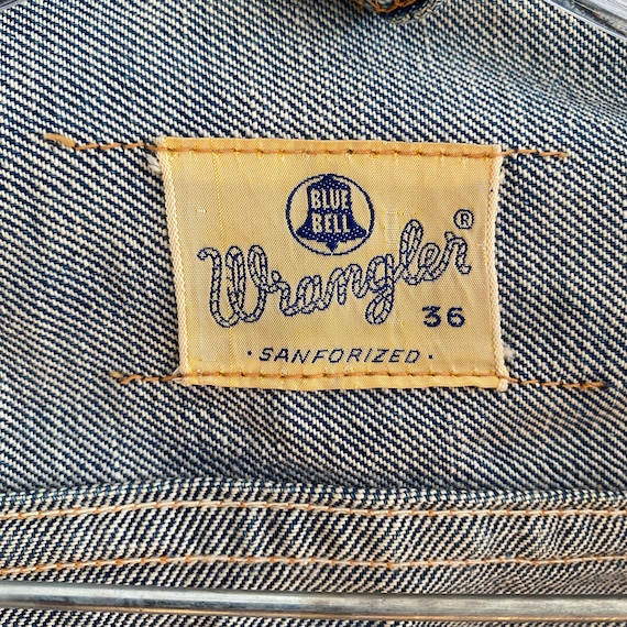 Rare Vintage 1950s/60s Wrangler Blue Bell Denim Jean Jacket