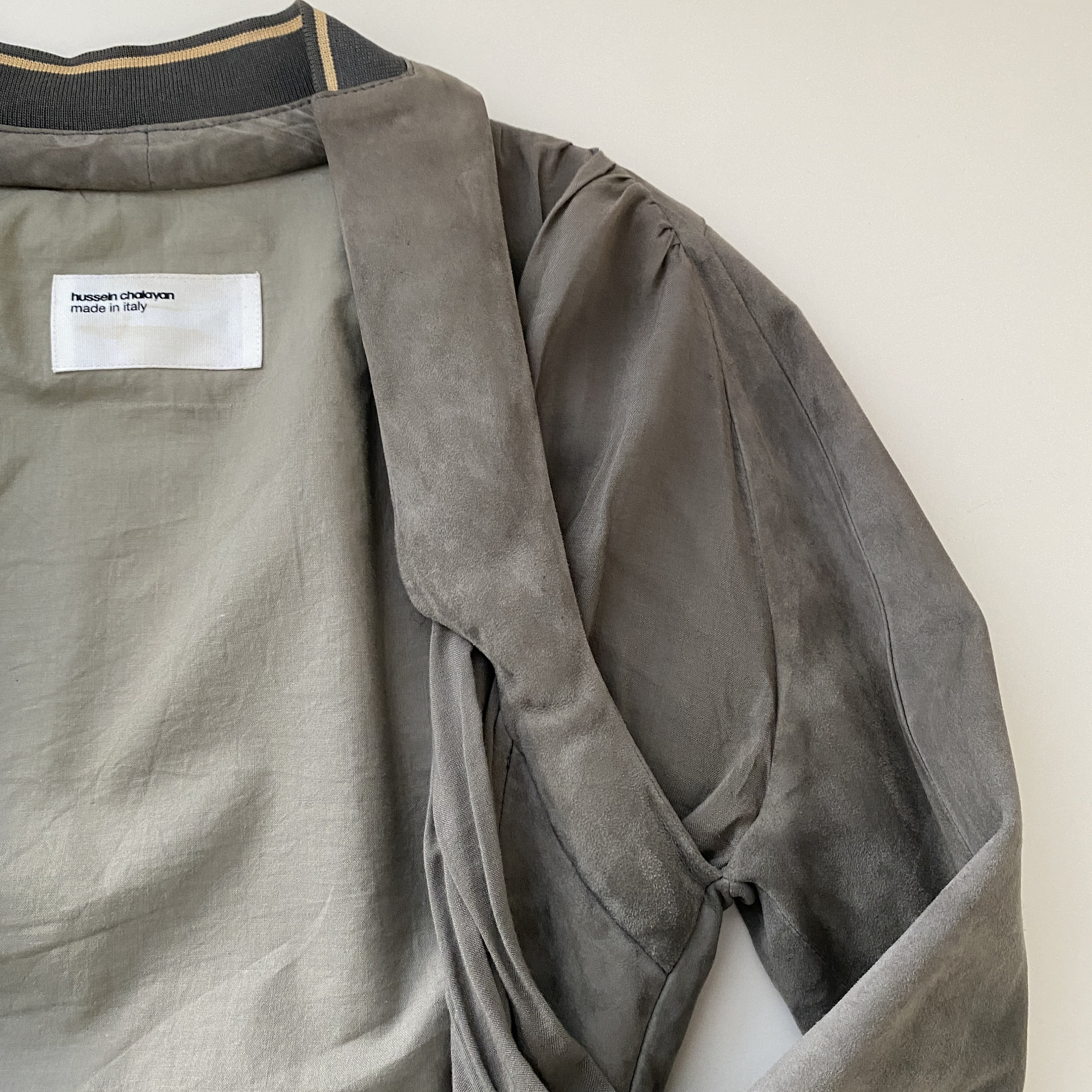 ジャケット・アウター 2000s Hussein Chalayan wool jacket Hussein Chalayan Grey Walkman Trucker Jacket - AW04