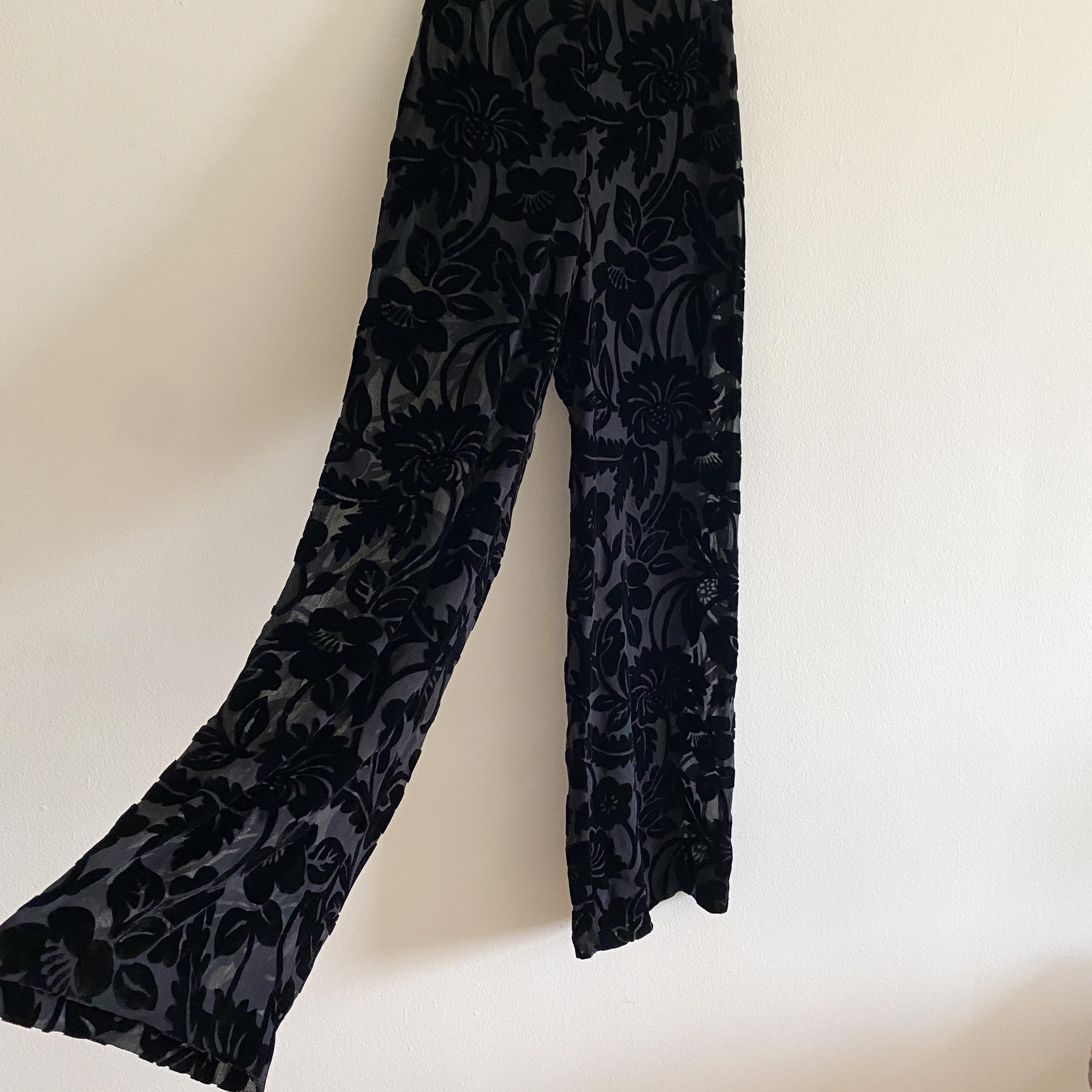 Wide Velvet Pants - Etsy