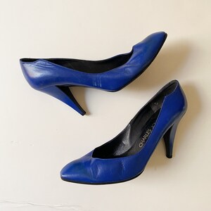 Sandales Vintage Charles Jourdan 1980 - Talons - Noir - Cuir - Pointure 38