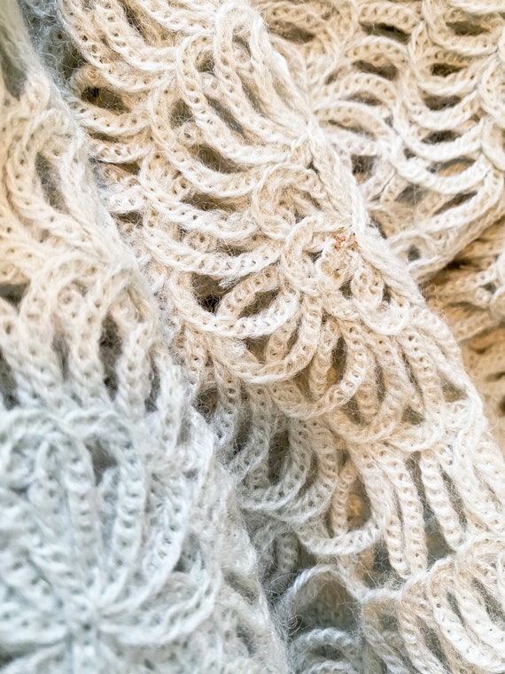 Vintage 1960s 1970s Exceptional Handmade Wool Rib… - image 9