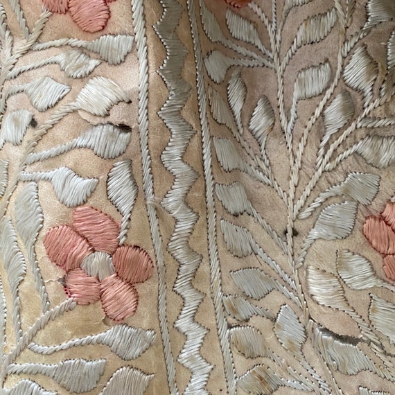 Vintage Rare 1960s Shearling Silk Embroidered Afg… - image 6