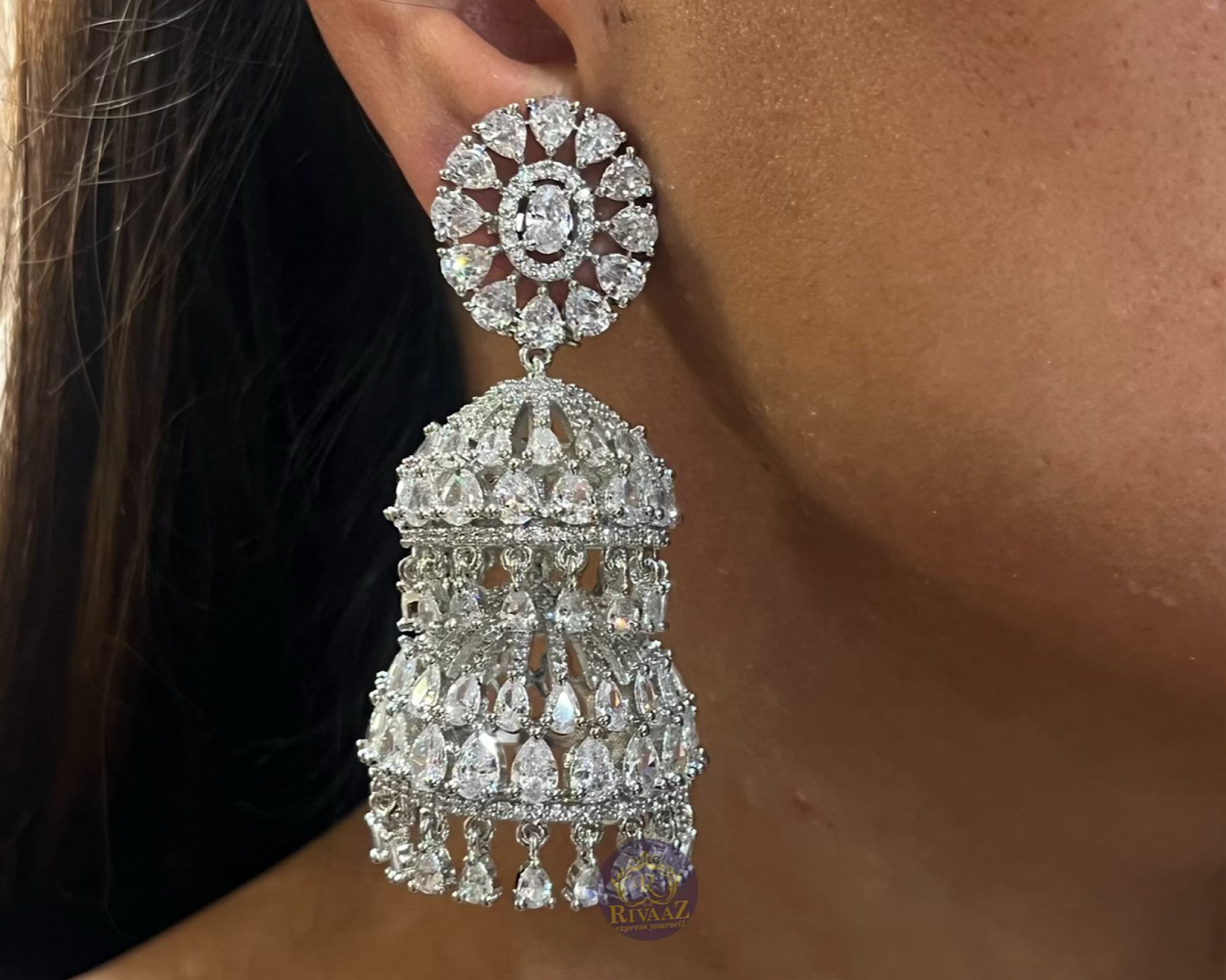 Sterling Silver Jhumkas Etsy Australia
