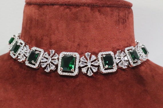 Emerald Onyx Choker/ Indian Jewelry/ Indian Choker/ Indian | Etsy