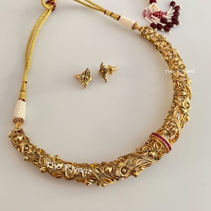 Antique Hasli Necklace Indian Jewelry Indian Necklace Indian