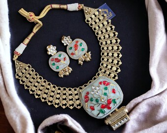 Amarpali Necklace Fusion Necklace Indian Necklace Kundan Necklace Indian Jewelry Sabyasachi Jewelry Bollywood Indian wedding