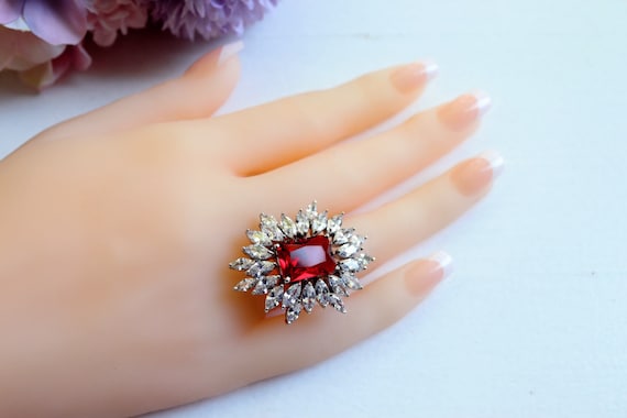Ruby and Diamond Cocktail Ring – KAJ Fine Jewellery