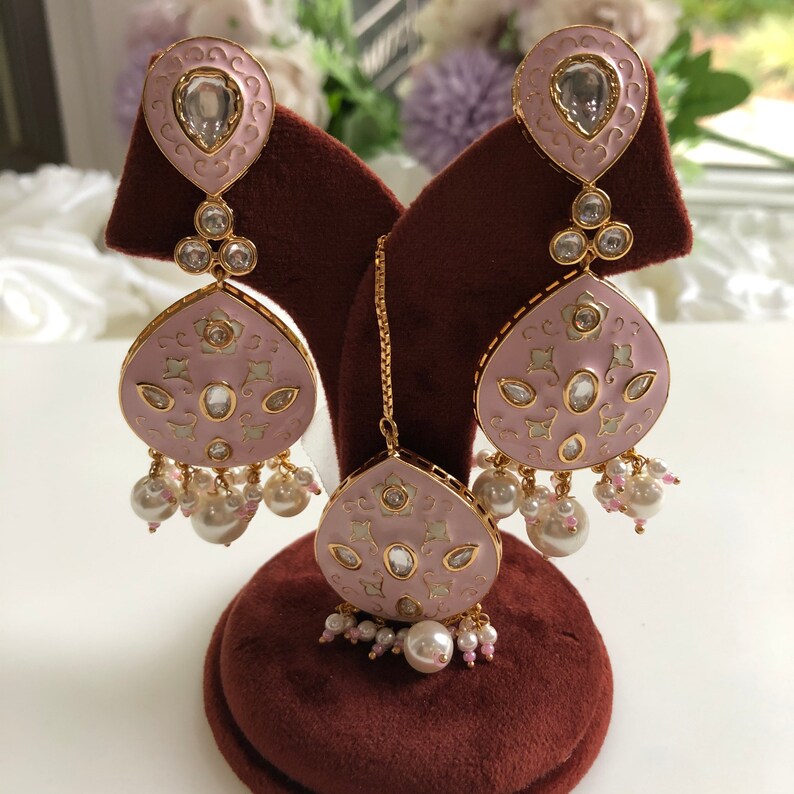 Pakistani Jewelry Sabyasachi Choker Pakistani Necklace Indian Choker Indian Necklace Indian Jewelry Pink Fine Kundan Choker