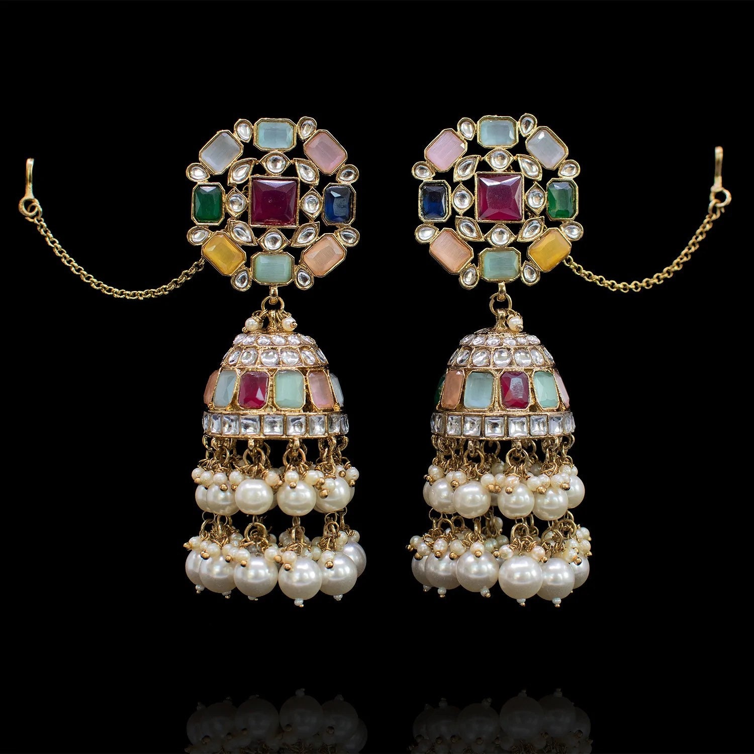 Navratan jhumkas 2025