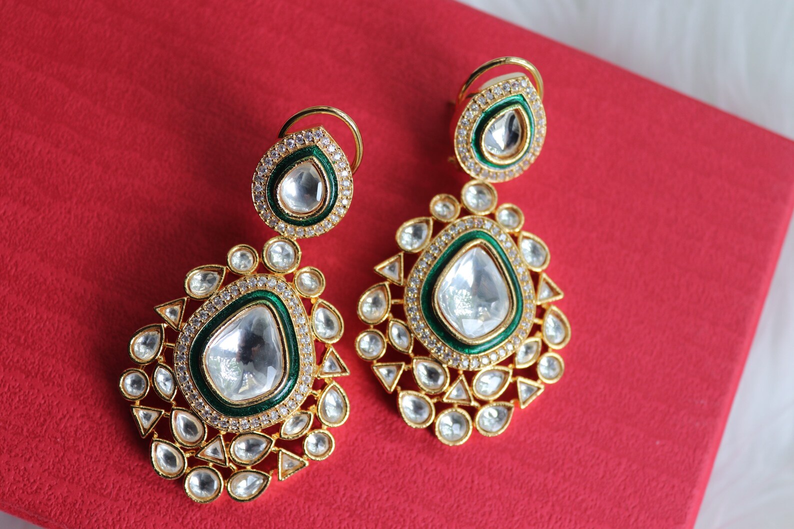 Fine Kundan Chaandbali Indian Jewelry Pakistani Jewelry Etsy