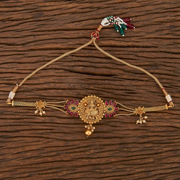 Temple Ruby Green Baaju Bandh/ Vanki/ Ananta/ Angada/ Armlet/ Indian Jewelery/ Gold Baju bandh/ Antique Vanki/ Indian wedding jewelry