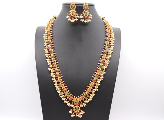 One Gram Gold Jewelry/ Haram Necklace 